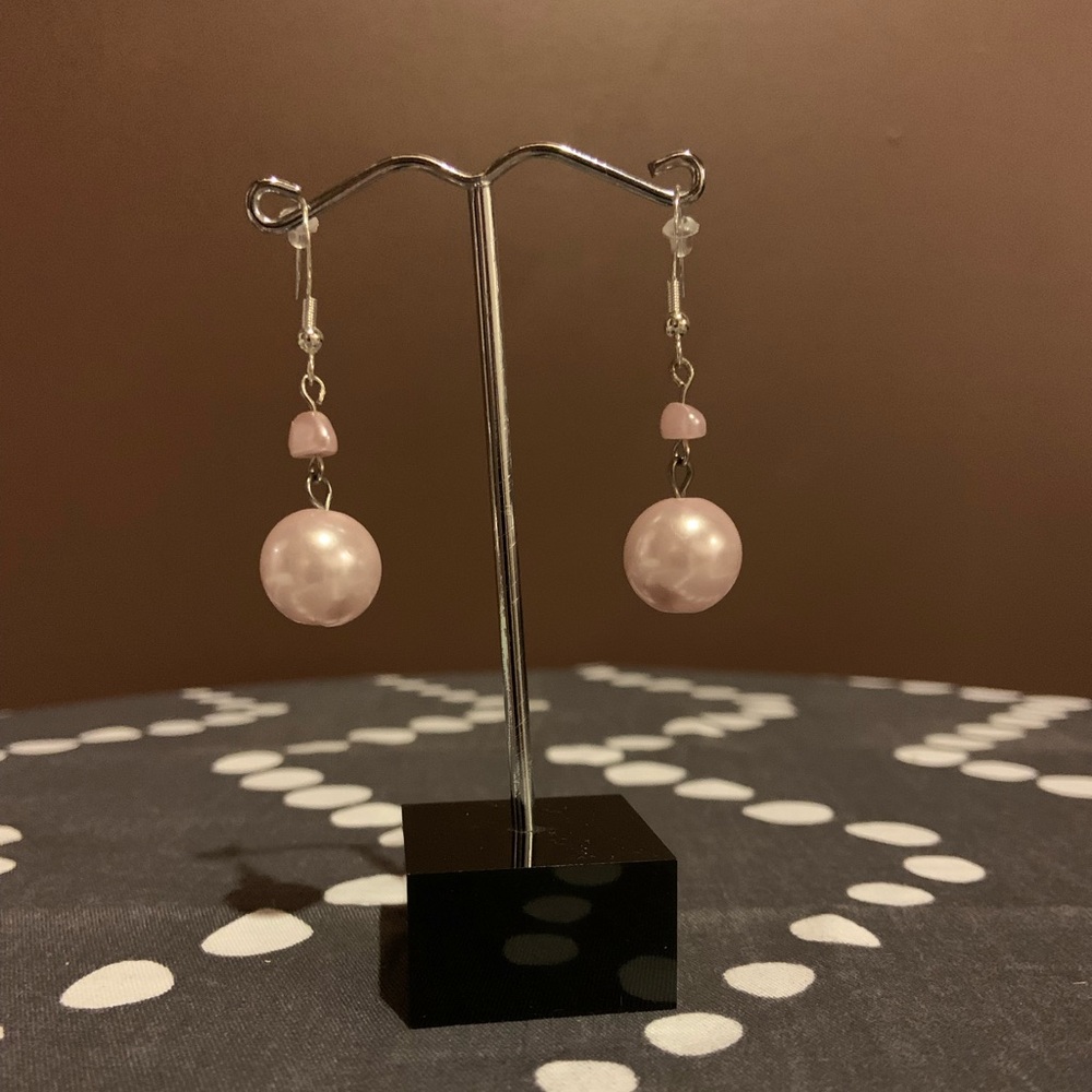 Cute pink pearls, handmade, sterling silver, NWOT
